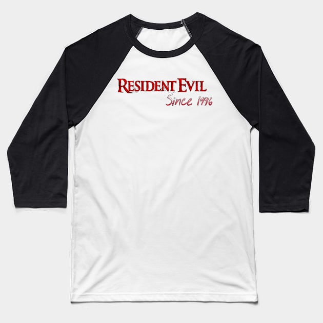 Resident Evil '96 Baseball T-Shirt by Wickid614